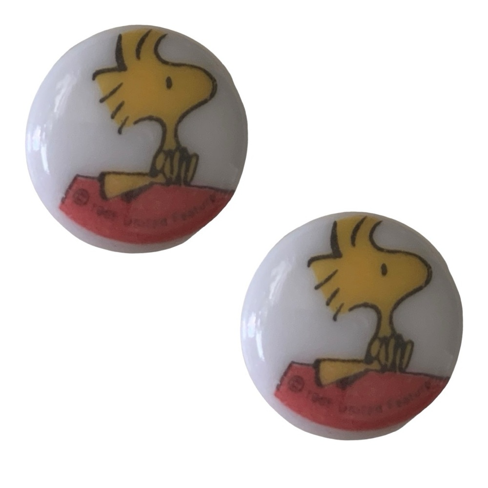 NWT VTG 60s Peanuts Charlie Brown Collectible Woodstock Shank Plastic Buttons TM